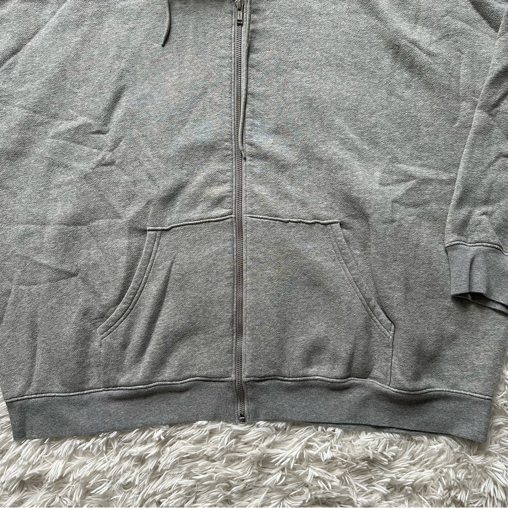 Jcrew Heritage Fleece Zip Up Hoodie Gray Size 3X - Picture 7 of 12
